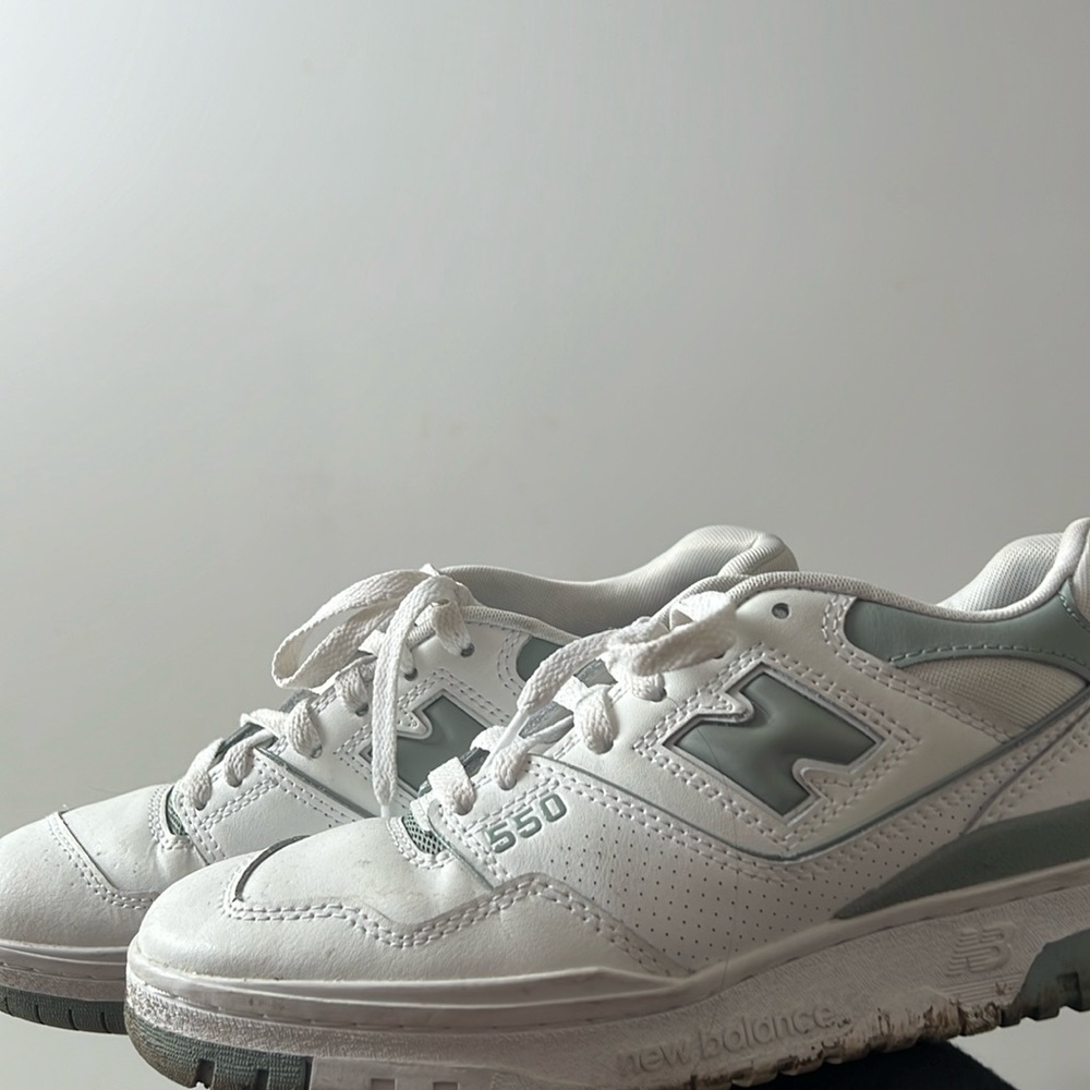 new balance 550 white and sage green
